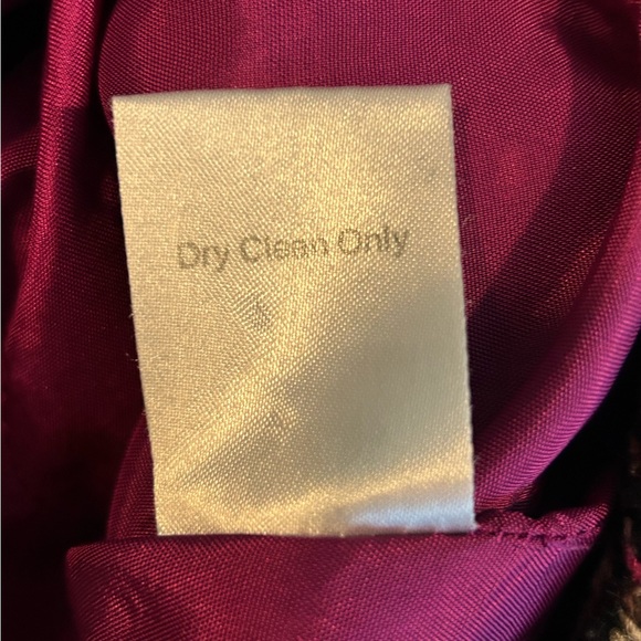 CABi sweater vest in brown/multi. Front button closure with tie. Slim fit. - Picture 6 of 6